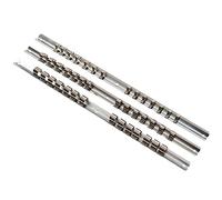 Dapetz ® Socket Organizer Set Tool Storage Socket Holder Clips Rail 1/2-Inch 3/8-Inch 1/4-Inch Easily Mounts to Wall Chrome Vanadium Steel Portable Socket Retention Home Workshop 3PCS