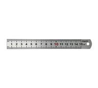 Dapetz Stainless Steel Metal Ruler 6" 15Cm / 150mm Precision Long Measuring Tool With Dual Side Clear Metric & Imperial