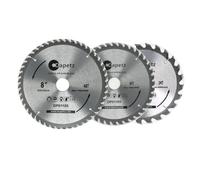 Dapetz ® TCT Circular Wood Fine Cut Saw Blade 205mm x 30mm Bore 24, 40 & 48 Teeth Mitre Hardened Tempered Fits A Multitude of Circular Saws 3Pcs