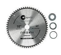 Dapetz ® TCT Circular Wood Fine Cut Saw Blade 250mm x 30mm 40 & 60 Teeth, 22.2mm Rings Mitre Hardened Tempered Fits A Multitude of Circular Saws