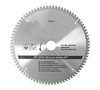 Dapetz ® TCT Upvc Window Chop Mitre Saw Blade 80T 250 X 30mm Rings 25 20 16 mm Alloy Comes with for uPVC extrusions, Light alloys & Aluminium and 80 Teeth etc.