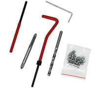 Dapetz ® Thread Repair Kit 15pcs Helicoil Insert Sleeves Metric Restoring Thread Repair Tools Wire Insert Kit Compatible Hand Tool Set for Auto Repairing M14 X 1.25 X 12.4mm Stainless Steel Tap Drill