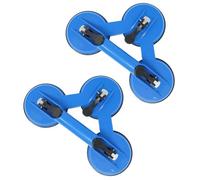 Dapetz Triple Suction Cup Glass Lifter Plastic 3 Plates Hand Suction Lifter For Carrying Awkward Items, Tile, Glass 100Kg 2Pcs