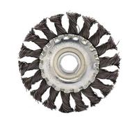 Dapetz Twist Knot Wire Brush Set Kit Angle Grinder Flat Wheel And Cup Brush For 4Pcs 115mm Angle Grinder With M14 Thread
