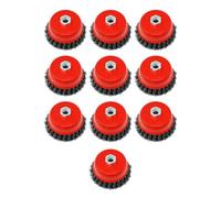 Dapetz Twist Knot Wire Wheel Cup Brush 4" M14 For 4 1/2" 110mm Angle Grinder 10Pcs