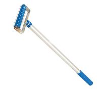 Dapetz ® Twist & Lock Extension Roller Wallpaper Perforator Aluminium Handle 150 X 590mm Durable Polymer Roller with Hardened Steel Spikes On A Telescopic, Anodised-Aluminium Handle