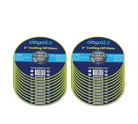 Dapetz ® Ultra-Thin Metal Cutting Discs 75mm Stainless Steel for Angle Grinder 75 x 1 x 9.5mm High Performance Grinder Discs with 9.5mm Bore for Precise Cutting & Smooth Grinding 20PCS