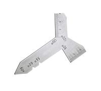 Dapetz ® Universal Grinding Gauge Stainless Steel Gauge Marked with 55º, 60º, 90º and 120º Angles Etched, Metric Graduations for Mechanical Engineering