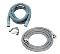 Dapetz ® Universal Washing Machine Dishwasher Straight End Inlet Pipe Fill Cold Water 4M Drain Extension Kit Feed Long Hose Ideal for Washing Machines and Dish Washers