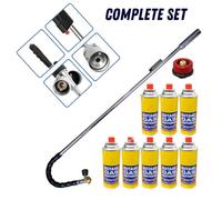Dapetz Wand Blowtorch For Weed Gas Burner Torch With Adjustable Flame Weeds Killer Burner Flame Thrower With 8 Gas