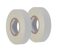 Dapetz White Electrical Tape, 18mm X 33M, Flame Retardant Strong Self-Adhesive Pvc Insulation Tape For Insulating 2 Rolls
