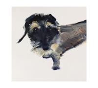 Daphne Dachshund by Sally Muir Blank Greeting Card with Envelope