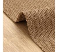 DAPHNE HOME DECOR Jute Area Rug, Machine Washable Rug For Garden, Kitchen, Bedroom, Dining Room and Living Room, Soft Short Pile, Kid Pet Friendly Rug (Light Brown - Java, 120X180 CM)