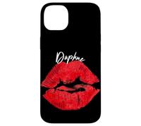 Daphne Red Lips Personalized First Name Case for iPhone 14 Plus
