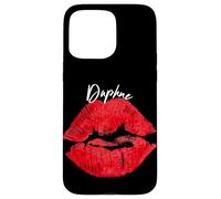 Daphne Red Lips Personalized First Name Case for iPhone 15 Pro Max