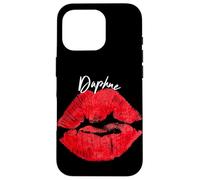 Daphne Red Lips Personalized First Name Case for iPhone 16 Pro