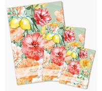 Daphne's Diary Notebook Set of 3 Spring & Summer | 3 Colorful, Inspiring Notebooks with Lined Paper (A4, A5, A6) | Perfect for Creative Ideas, Notes & Planning