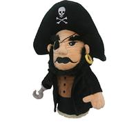Daphne's Headcovers Golf Club Driver Headcover, Pirate, Fits All Driver Heads Up To 460CC, Red and Black, Plush, Golf