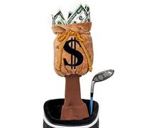 Daphne's Headcovers Money Bag Golf Headcover - Fits Up to 460cc Driver - Soft Weather-Resistant Fur