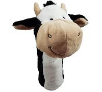 Daphne's Novelty Animal Golf Headcovers - Happy Cow Golf Driver Headcover, Black/White