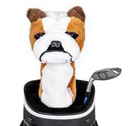 Daphne's Novely Headcover - Bulldog,Brown-White