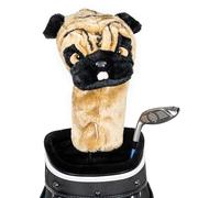 Daphne's Novely Headcover - Pug,dark brown, beige, 460cc