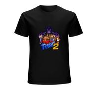 DAPING JIA Men's Streets of Rage 2 Axel Golden Axe Blaze Game Summer T-Shirt Black L