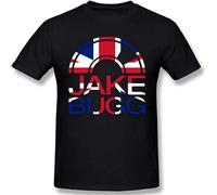 DAPING JIA Na Mens Round Neck Short Sleeve Shirt Soft Jake Bugg Logo Cotton T-Shirts Black M