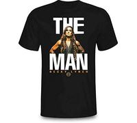 DAPING JIA New Scar The Man Becky Lynch T-Shirt Graphic Top Printed Shirt Short-Sleeve Tee Mens Black XL