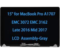 Daplinno 15" Screen Replacement for MacBook Pro A1707 EMC 3072 EMC 3162 Late 2016 Mid 2017 LCD Display Assembly 661-06375 661-08030 (Space Gray)