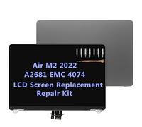 Daplinno Screen Replacement 13.6" for MacBook Air M2 2022 A2681 EMC 4074 LCD Screen Display Complete Top Assembly (Space Gray)
