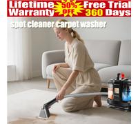 Daplus 4 in 1 Dual Purpose Carpet Washer & Spot Cleaner Machine 2 Brush 18KPA