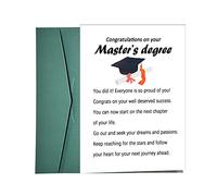 Dapofajo Congratulations on Your Master’s Degree Card, Graduate Student Card, You did It Card, Master's Graduation Greeting Card