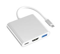 DAPOKJD USB HUB HDMI Adapter, USB C to HDMI Multiport Adapter with 100W PD Charging Port + USB 3.0 Type C Port Multi-Port Dongle Compatible with iPad Pro, MacBook Pro/Air/Switch and More
