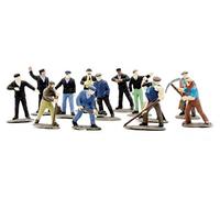 Dapol Model Railway Rail Workmen Plastic Kit - OO Scale 1/76,Black