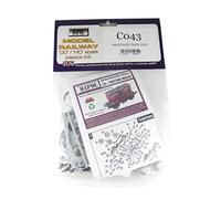 Dapol Model Railway Twin Silo Wagon Plastic Kit - OO Scale 1/76