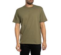 HUGO Relaxed-fit T-shirt in cotton with logo print - Style Dapolino, 50488330 Olive XXL