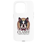 Dapper Boston Terrier, Classy Since Forever Case for iPhone 15 Pro