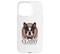 Dapper Boston Terrier, Classy Since Forever Case for iPhone 15 Pro Max
