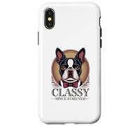 Dapper Boston Terrier, Classy Since Forever Case for iPhone X/XS