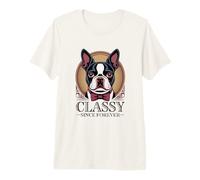 Dapper Boston Terrier, Classy Since Forever Premium T-Shirt