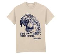 Dapper Dan Retro Graphic T-Shirt Barber Parrot XL Beige, Black