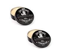 Dapper Dan Superior Heavy Hold Pomade for Men Extra Strong Hold, High Shine Hair Styling Pomade, Easy Wash Out, Barber Pomade for Slick Back & Pompadour, Liquorice & Vanilla, 2 x 100ml