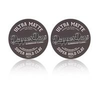 Dapper Dan Ultra Matte Super Hold Hair Clay for Men Duo Strong Hold Styling Clay, Ultra Matte Finish, Texture & Definition, Water-Based Barber Professional, Vanilla & Raspberry 100ml x 2 Pack