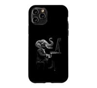 Dapper Elephant Playing Piano Case for iPhone 11 Pro