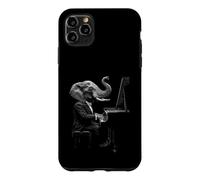 Dapper Elephant Playing Piano Case for iPhone 11 Pro Max