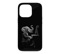Dapper Elephant Playing Piano Case for iPhone 13 Pro
