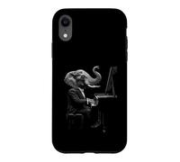 Dapper Elephant Playing Piano Case for iPhone XR