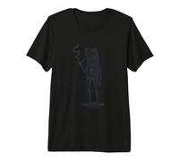 Dapper Frog Smoking Pipe Retro Premium T-Shirt