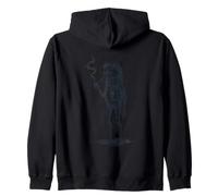Dapper Frog Smoking Pipe Retro Zip Hoodie